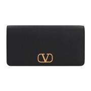 Svart Hammered Skinn Clutch