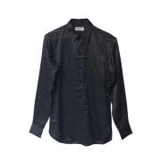 Pre-owned Svart silke Yves Saint Laurent skjorte