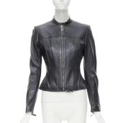 Pre-owned Leather outerwear