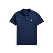 Slim Fit Kortermet Polo Vår Navy Heather