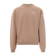 Brun Bomull Crew-neck Sweatshirt Aw23