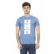 Lysblå Trend T-skjorte med Frontprint