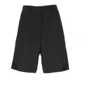 Sort Silke Viskose Shorts