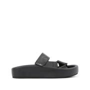 Svart Sandal Stilig Design