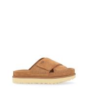 Goldenstar Cross Lær Sandal i Cuoio