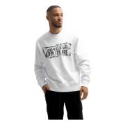 Logo Magazine Sweater Hvit Herre