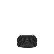 Svart Straw Clutch Bag