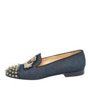 Pre-owned Denim flats