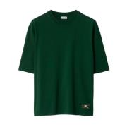 Grønn Equestrian Knight Design T-skjorte