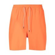 Stilige oransje badeshorts med snøring