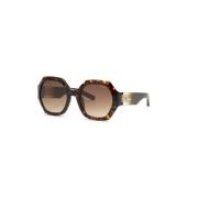 Stilige solbriller med brune gradientlinser