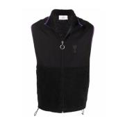 Svart Logo Gilet Vest Jakke