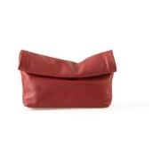 Delhi, leire skinn clutch