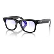 Wayfarer Sunglasses Black/Blue Filter