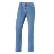 Blå Herre Straight Leg Jeans