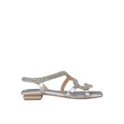 Slange Prydet Flat Sandal