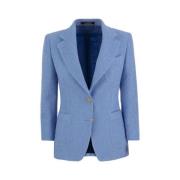 Linblanding Teksturert Blazer