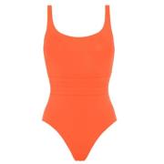 Oransje Tank Swimsuit Stretch Design