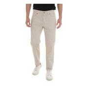 5-lommers bukser med skinn passante