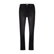 Sorte Cropped Straight-Leg Jeans