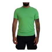 Grønn Modal Crewneck T-skjorte