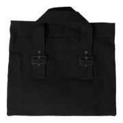 Svart Denim Tote for hverdagslig eleganse