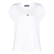 Capricorn Hvit Casual T-skjorte Kvinner
