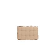 Beige Intrecciato Nappa Skulderveske