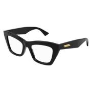 Dristige Cat-Eye Optiske Briller i Svart