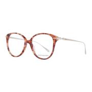 Oransje Runde Optiske Briller for Kvinner