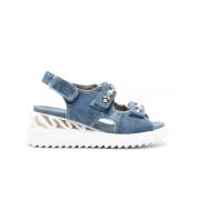 Denim Plattform Sandaler