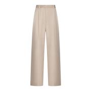 Skreddersydd Twill Wide Leg Bukser