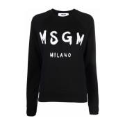 Svart Sweatshirt Dame Mote