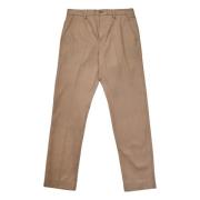 Beige Straight Chino Bukser