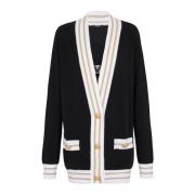 Cashmere cardigan med logo