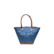 Denim Tote Bag Sandhi Stil