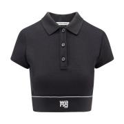 Crop Fit Polo Shirt Cheerleader Style