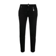 Sorte Slim-fit Cropped Jeans