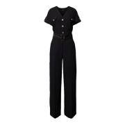 Svart jumpsuit med belte