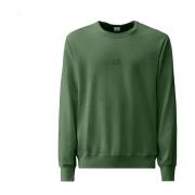 Sweatshirt med Crewneck og Linse Detalj