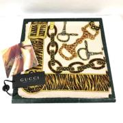 Pre-owned Svart silke Gucci skjerf