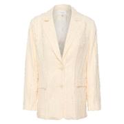 Beige RayGZ Blazer Top