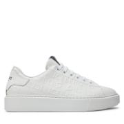 Hvite Skinn Sneakers Regular Fit