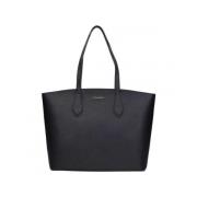 Glossy Leather Tote Bag