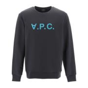 Flocked V.p.c. Logo Crewneck Sweatshirt