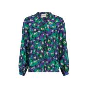 Blomster Gigot Erme Cupro Viskose Bluse