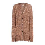 Oversized Cardigan Rustbrun