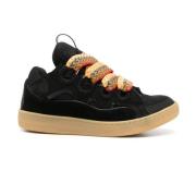 Sort Skinn Curb Sneakers