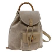 Pre-owned Suede backpacks