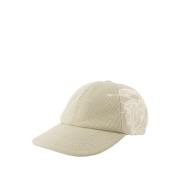 Beige Twill Cap - Syntetisk Materiale